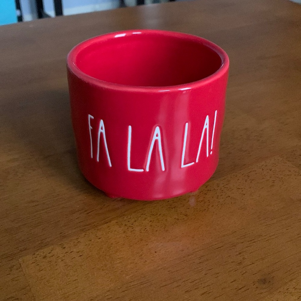 FA LA LA Rae Dunn Footed Planter
